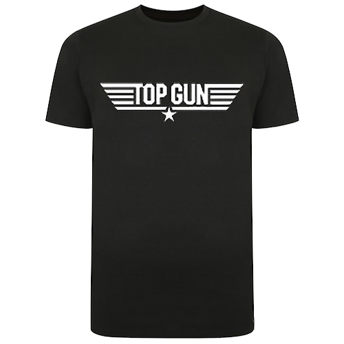 Official Top Gun Print T-Shirt Black